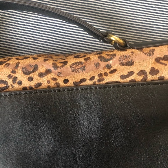 Fossil leopard pony hair crossbody purse - Picture 5 of 5